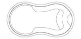 Avalon Fibreglass Shell - 5.3m L x 2.8m W x 1.13m-1.44m